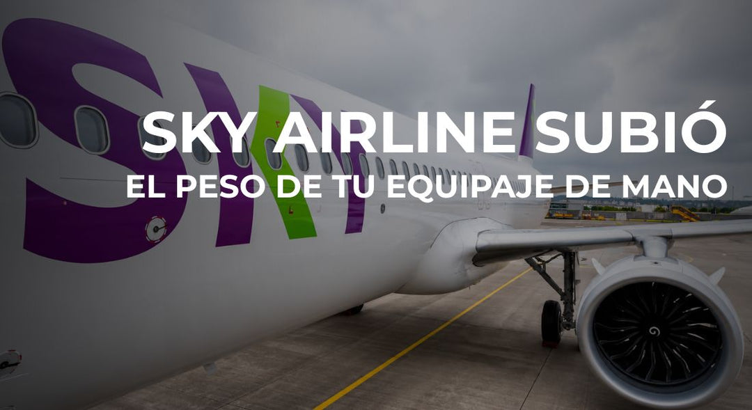 Sky Airline subió el peso de tu equipaje de mano: esto cambia