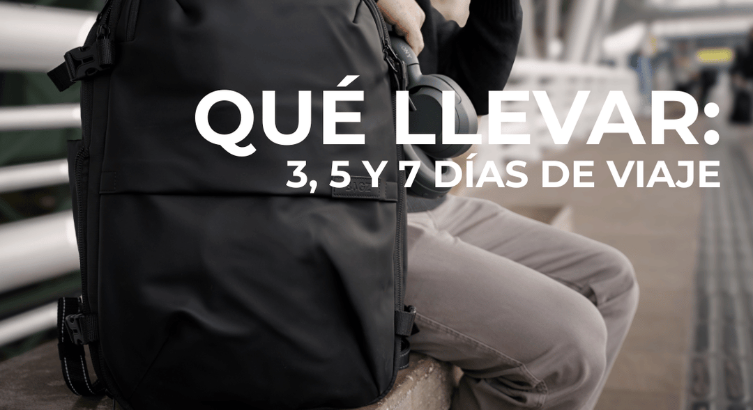 Qué llevar para 3, 5 y 7 días viajando solo con equipaje de mano