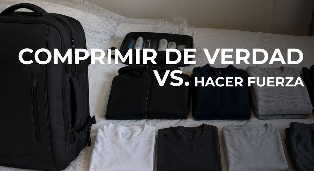 Cómo llevar el doble de ropa sin que tu mochila se vea llena