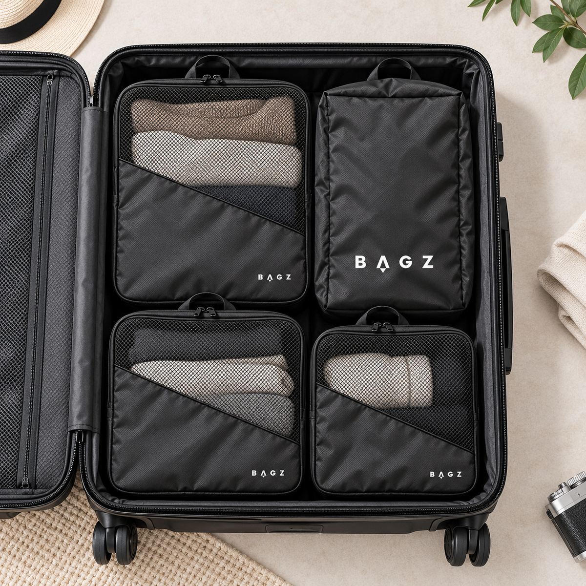 Packing Cube Bagz - organizadores dentro de una maleta