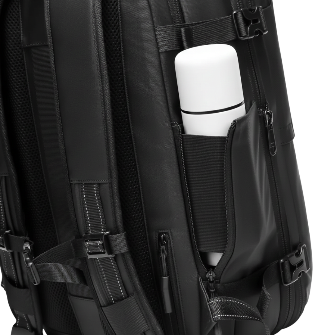 Pack: Mochila de viaje Berlin Azul + Compresor - Pre Venta