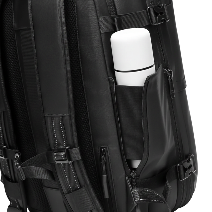 Pack: Mochila de viaje Berlin Azul + Compresor - Pre Venta