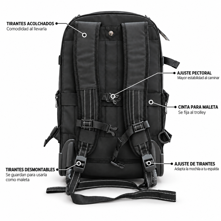 Maleta de cabina Nómade convertible en mochila – Bagz, vista 6