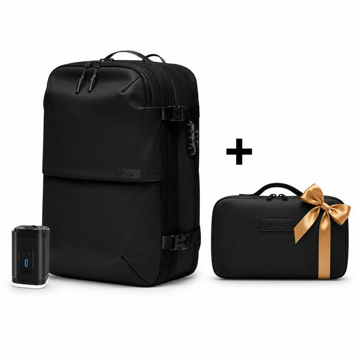 Pack: Mochila de viaje Berlin + Compresor Negra