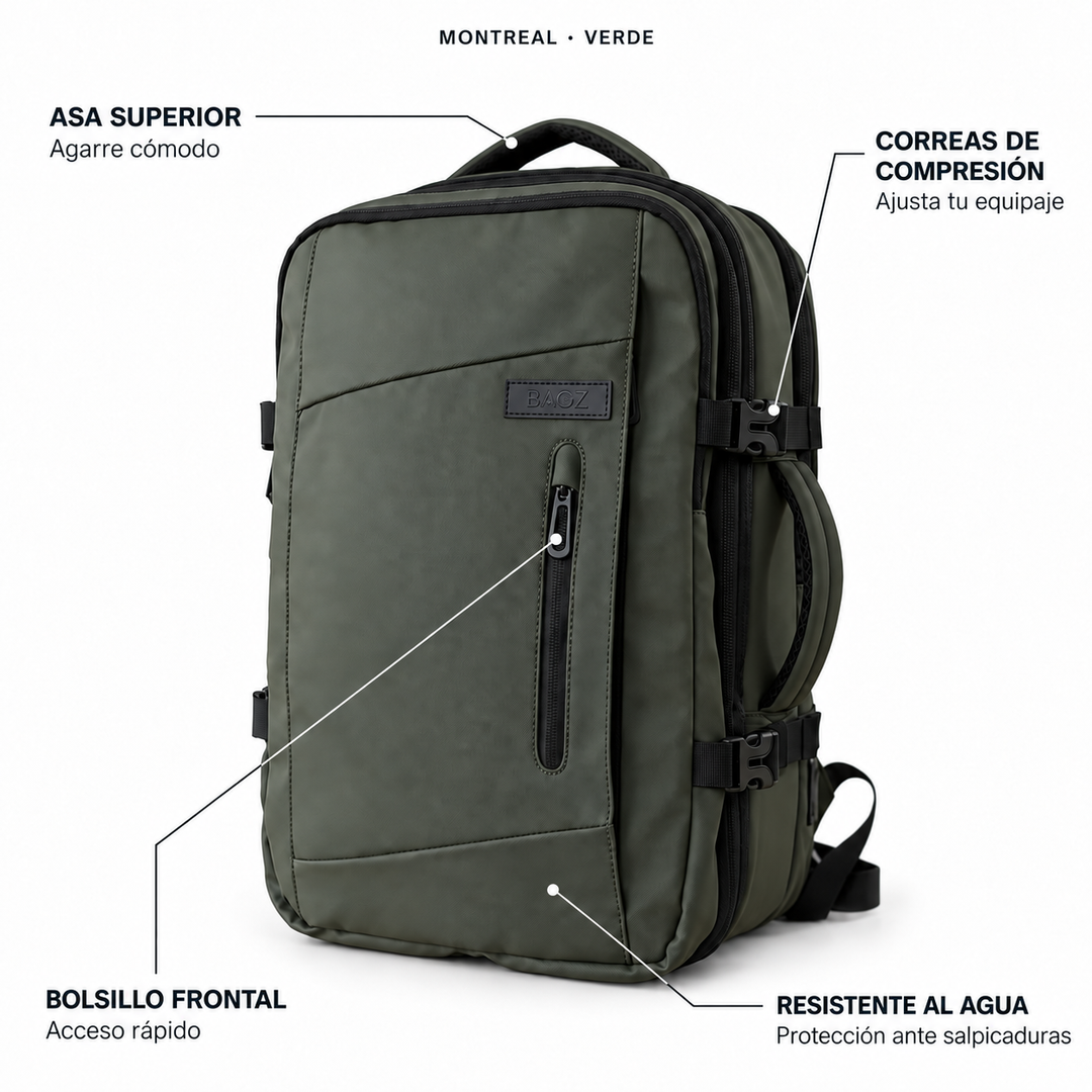 Mochila de viaje comprimible Bagz con compresor Airpump, vista 4
