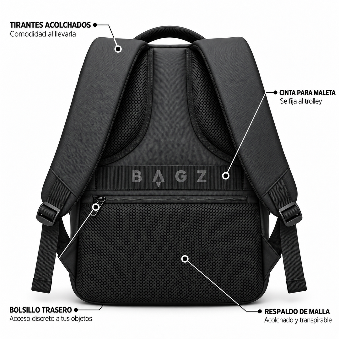 Mochila Ejecutiva Singapur Negra