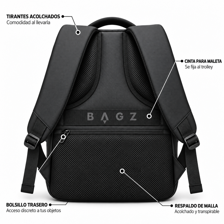 Mochila Ejecutiva Singapur Negra