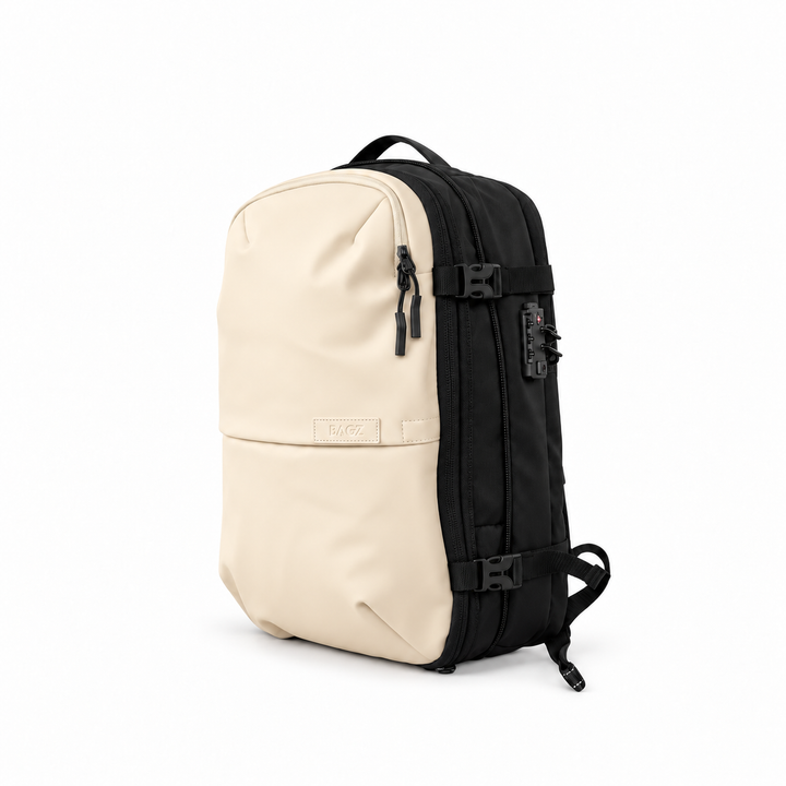 Pack: Mochila de viaje Berlin Beige + Compresor