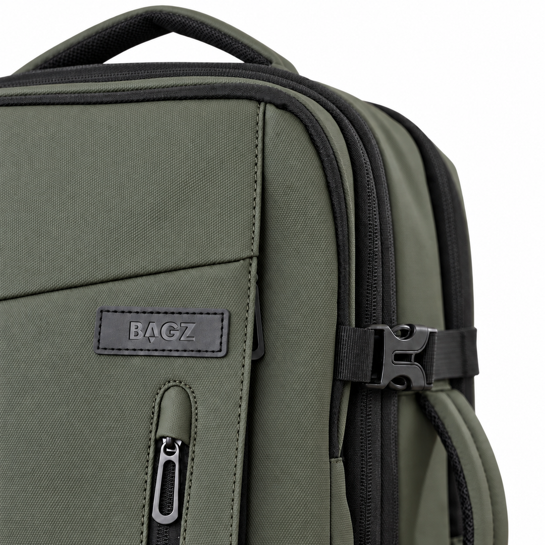 Kit Travel Verde: Mochila 59L + Compresor – Bagz Chile