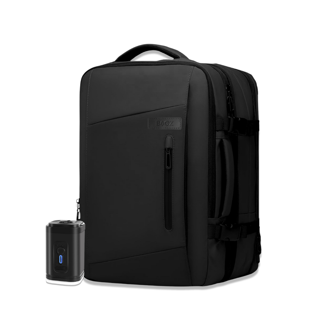 Pack: Mochila de viaje Montreal + Compresor - Negra