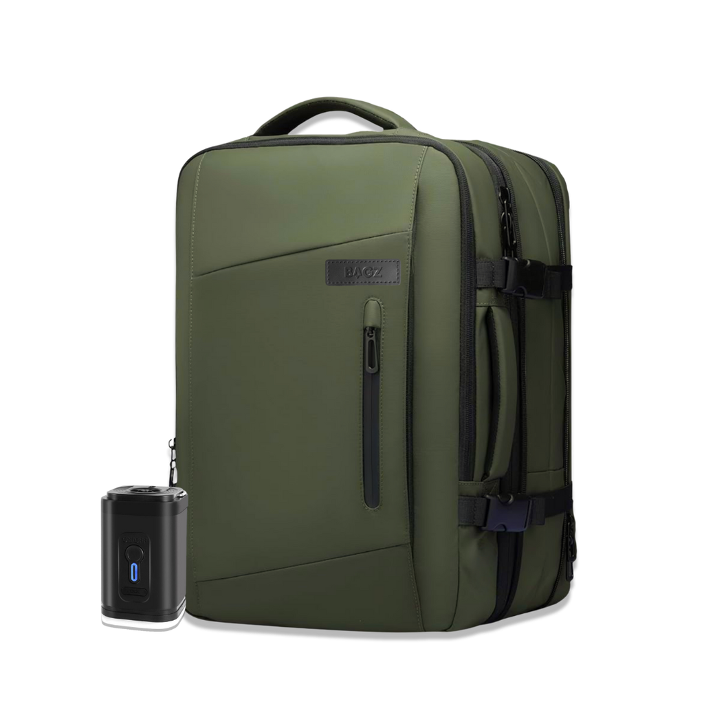 Pack: Mochila de viaje Montreal + Compresor - Verde