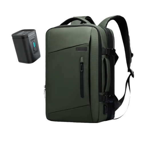 PACK: MOCHILA MONTREAL GREEN + COMPRESOR